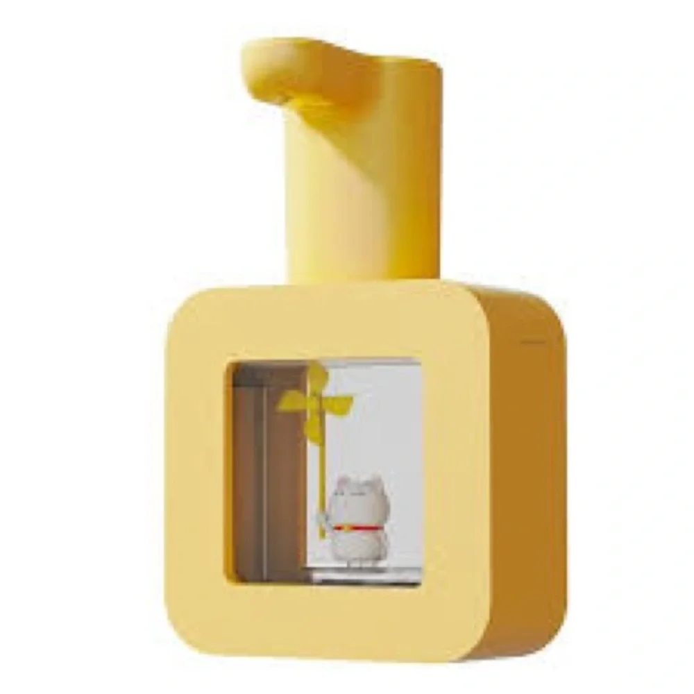 Touchless Automatic Sensor Yellow Soap Dispenser with Cat
